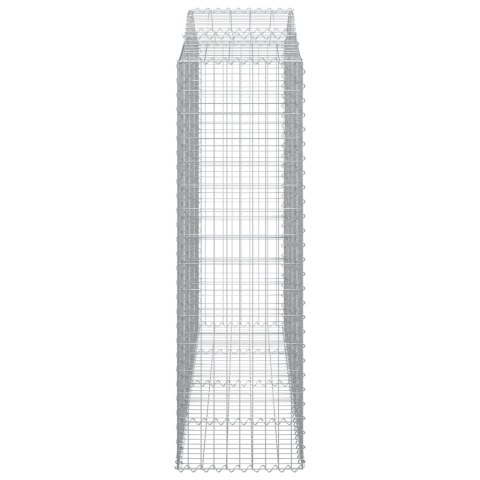Kosze gabionowe, 20 szt, 200x50x160/180cm, galwanizowane żelazo