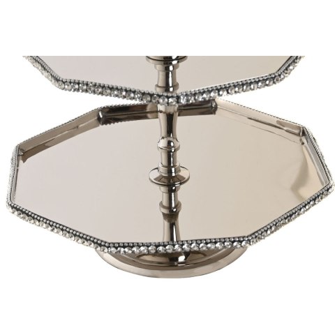 Dekoracja na Stół DKD Home Decor Srebrzysty Akryl Aluminium 23 x 23 x 22 cm