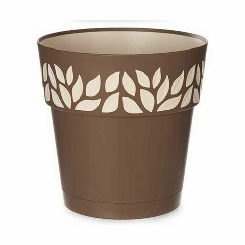 Samonawadniająca doniczka Stefanplast Cloe Brązowy Plastikowy 25 x 25 x 25 cm (6 Sztuk)