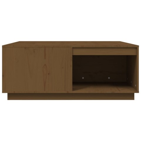 Stolik kawowy, miodowy brąz 100x101x40,5 cm lite drewno sosnowe