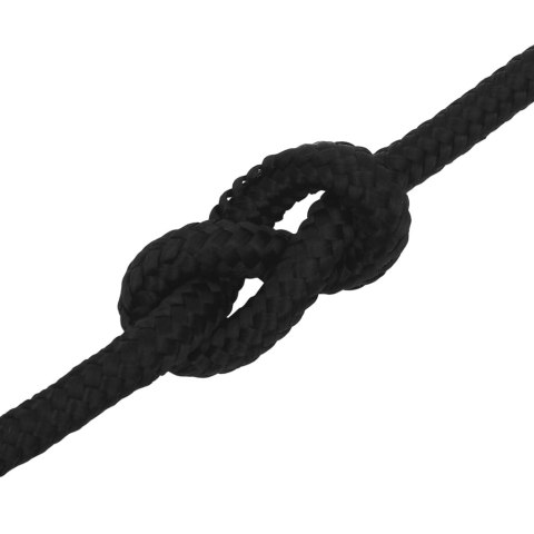 Linka robocza, czarna, 12 mm, 100 m, poliester