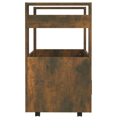 Wózek kuchenny, brązowy dąb 60x45x80 cm materiał drewnopochodny