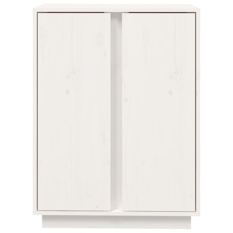 Szafka, biała, 60x35x80 cm, lite drewno sosnowe