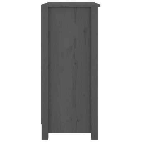 Szafka, szara, 70x35x80 cm, lite drewno sosnowe