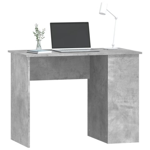 Biurko, szarość betonu, 100x55x75 cm, materiał drewnopochodny