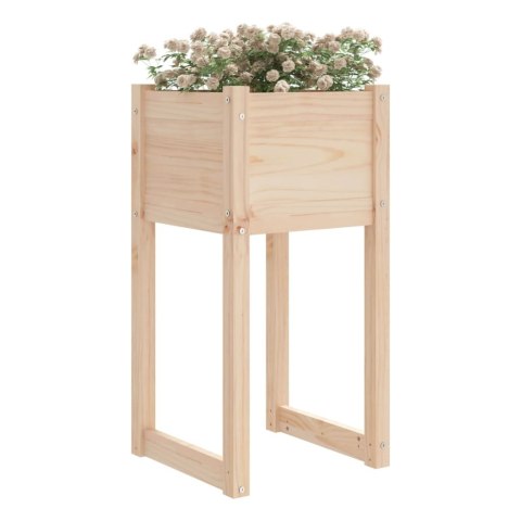 Donice, 2 szt., 40x40x81 cm, lite drewno sosnowe