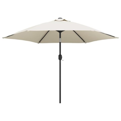 Parasol na wysięgniku z LED, 3 m, biały