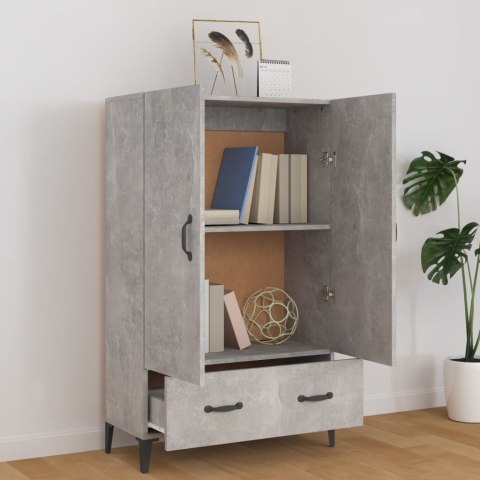 Szafka, szarość betonu, 70x31x115 cm, materiał drewnopochodny
