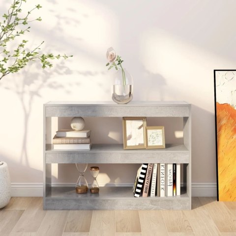Regał na książki/przegroda, szarość betonu, 100x30x72 cm