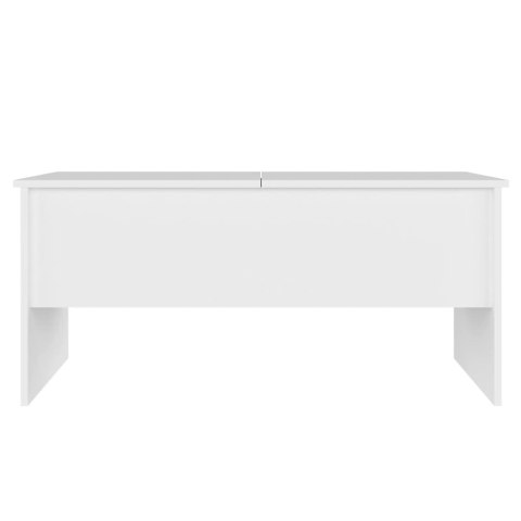 Stolik kawowy, biały, 102x50,5x46,5 cm, materiał drewnopochodny