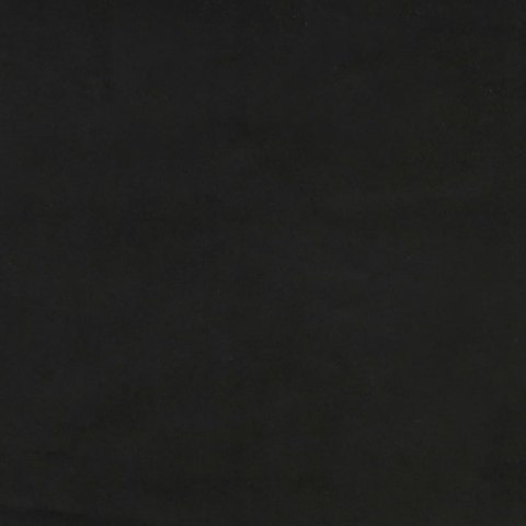Rama łóżka, czarna, 140 x 200 cm, tapicerowana aksamitem