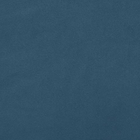 Łóżko kontynentalne, ciemnoniebieska, 90x200cm, obite aksamitem