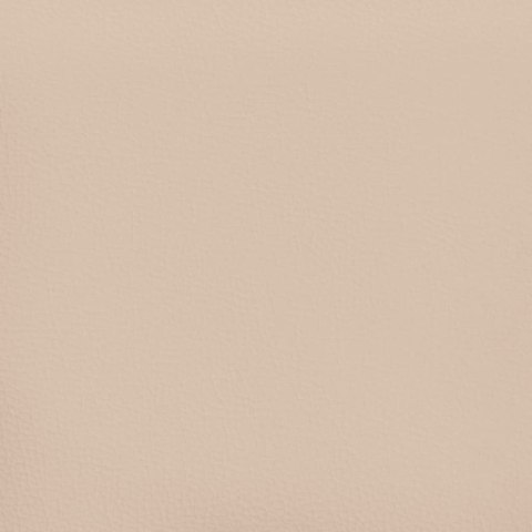 Łóżko kontynentalne, cappuccino, 90x200 cm obite sztuczną skórą