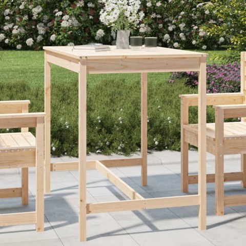 Stolik ogrodowy, 121x82,5x110 cm, lite drewno sosnowe