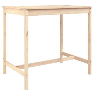Stolik ogrodowy, 121x82,5x110 cm, lite drewno sosnowe