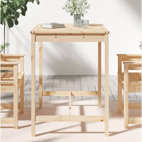 Stolik ogrodowy, 121x82,5x110 cm, lite drewno sosnowe