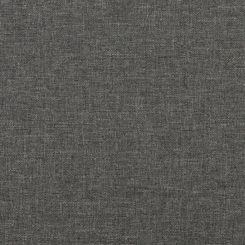 Łóżko kontynentalne, ciemnoszare, obite tkaniną, 120x200 cm