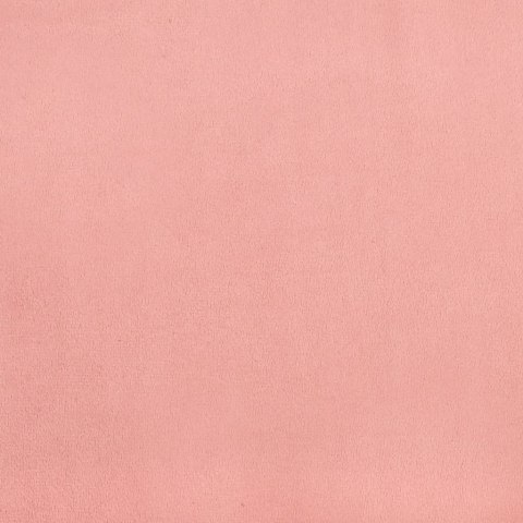 Łóżko kontynentalne, różowa, 80x200 cm, tapicerowana aksamitem