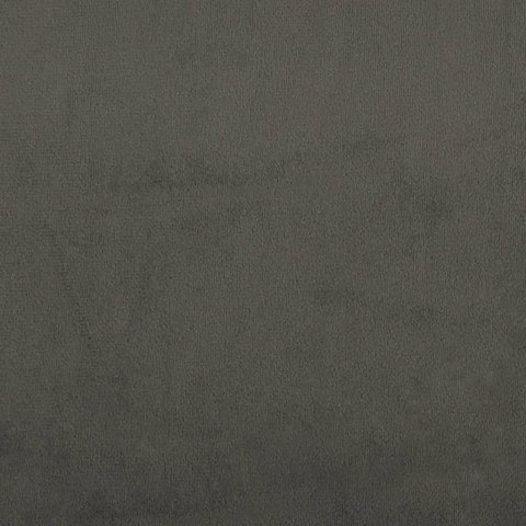 Rama łóżka z zagłówkiem, ciemnoszara, 80x200 cm, aksamitem