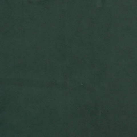 Łóżko kontynentalne, ciemnozielona, 200x200 cm, obite aksamitem