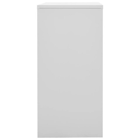 Szafka zamykana na klucz, szaro-niebieska, 90x45x92,5 cm, stal