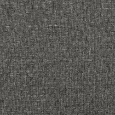 Łóżko kontynentalne z materacem, ciemnoszara tkanina 90x200 cm