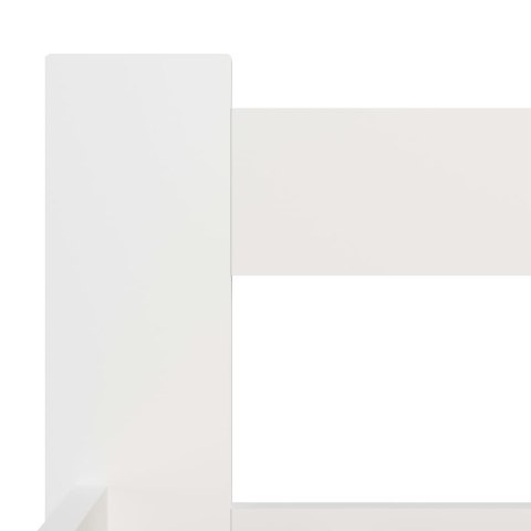 Rama łóżka, biała, lite drewno sosnowe, 100 x 200 cm