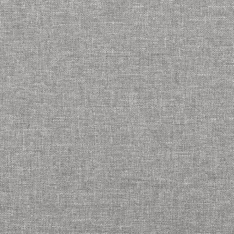 Rama łóżka z zagłówkiem, jasnoszara, 100x200 cm, obity tkaniną