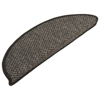Samoprzylepne nakładki na schody, 15 szt., 56x17x3 cm, antracyt