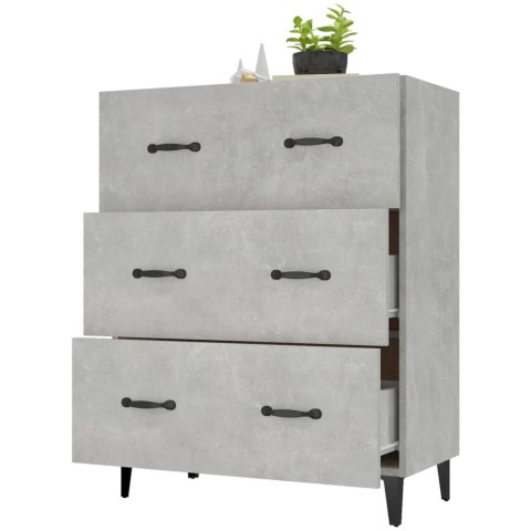 Szafka, szarość betonu, 69,5x34x90 cm, materiał drewnopochodny
