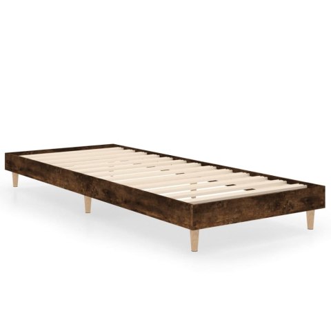 Rama łóżka, przydymiony dąb, 75x190 cm, materiał drewnopochodny