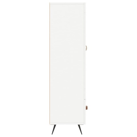 Wysoka szafka, biała, 69,5x31x115 cm, materiał drewnopochodny