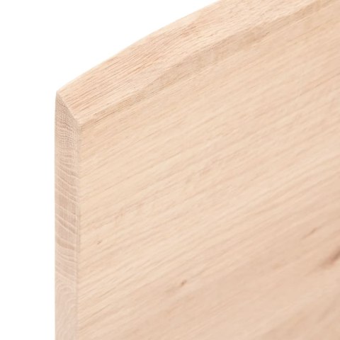 Półka, 80x60x2 cm, surowe lite drewno dębowe