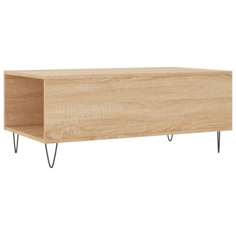 Stolik kawowy, dąb sonoma 90x50x36,5 cm materiał drewnopochodny