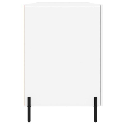 Biurko, białe, 140x50x75 cm, materiał drewnopochodny
