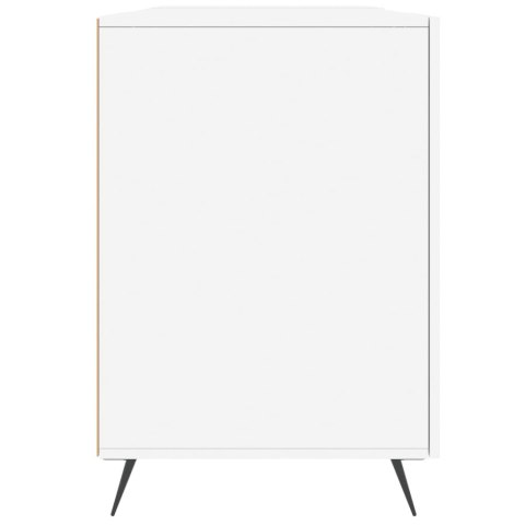 Biurko, białe, 140x50x75 cm, materiał drewnopochodny