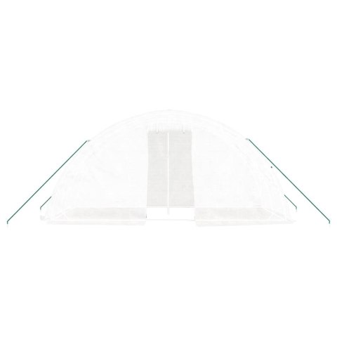 Szklarnia ze stalową ramą, biała, 10 m², 5x2x2,3 m