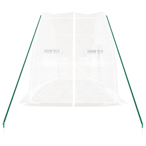 Szklarnia ze stalową ramą, biała, 12 m², 6x2x2,85 m