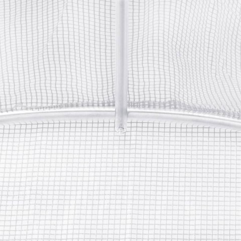 Szklarnia ze stalową ramą, biała, 12 m², 6x2x2,85 m