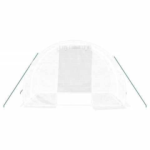 Szklarnia ze stalową ramą, biała, 6 m², 3x2x2 m