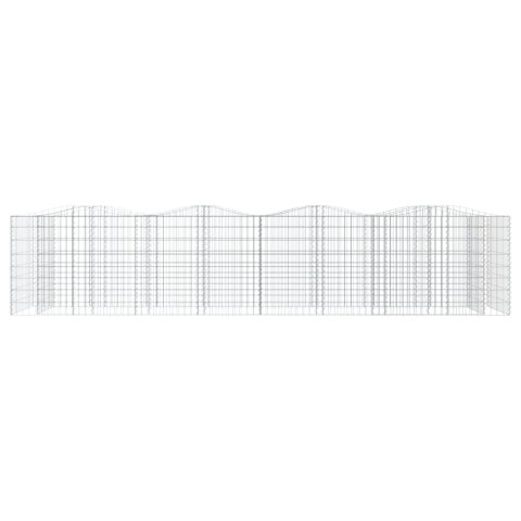 Łukowaty kosz gabionowy, 400x100x100 cm, galwanizowane żelazo