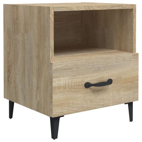 Szafki nocne, 2 szt., dąb sonoma, materiał drewnopochodny