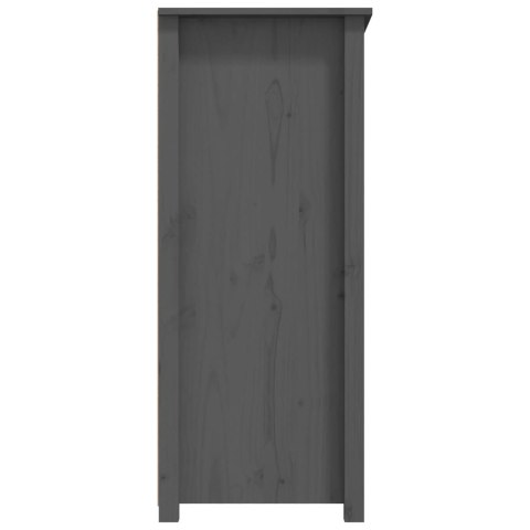 Szafka, szara, 83x41,5x100 cm, lite drewno sosnowe