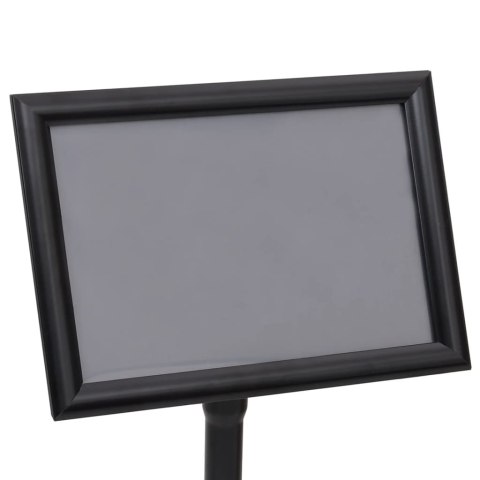 Stojak na plakat A3, czarny, stop aluminium