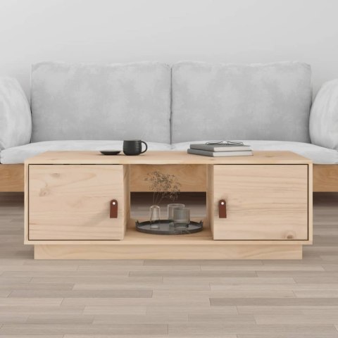 Stolik kawowy, 100x50x35 cm, lite drewno sosnowe