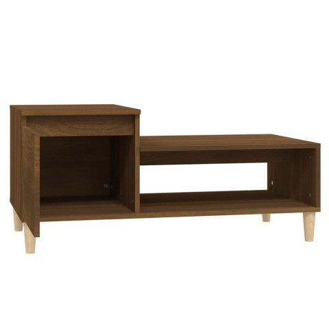 Stolik kawowy, brązowy dąb100x50x45 cm, materiał drewnopochodny