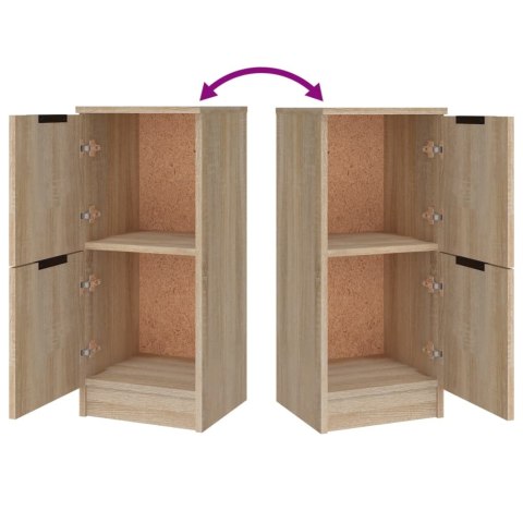 Szafki, 3 szt., dąb sonoma, materiał drewnopochodny