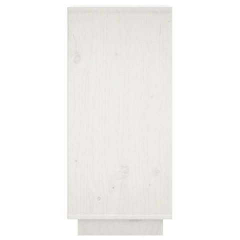 Szafki boczne, 2 szt., białe, 31,5x34x75 cm, drewno sosnowe
