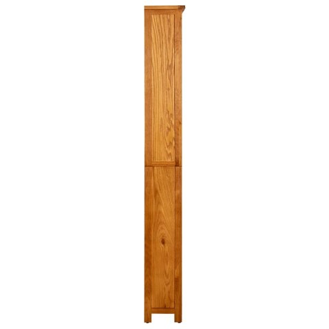 Regał na książki z 6 półkami, 80 x 22,5 x 180 cm, drewno dębowe