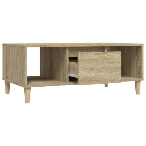 Stolik kawowy, dąb sonoma 90x50x36,5 cm materiał drewnopochodny